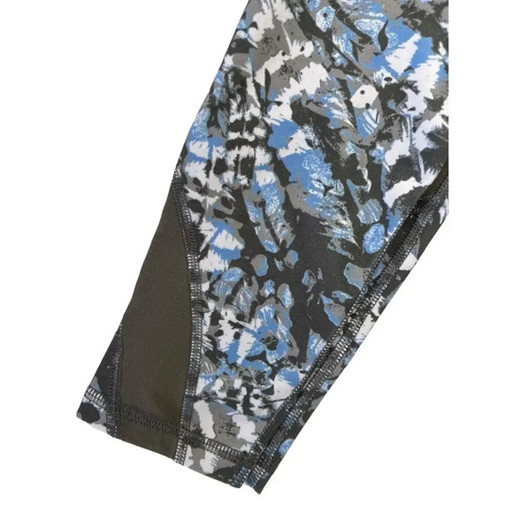 Aerie Chill Play Move Feather Pattern Leggings Mesh Size XS Stretch Women’s - Picture 4 of 9